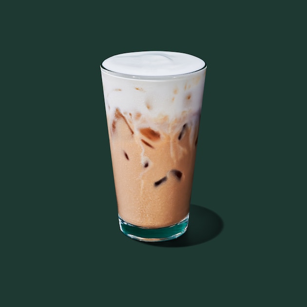 Iced Caramel Apple Cream Latte