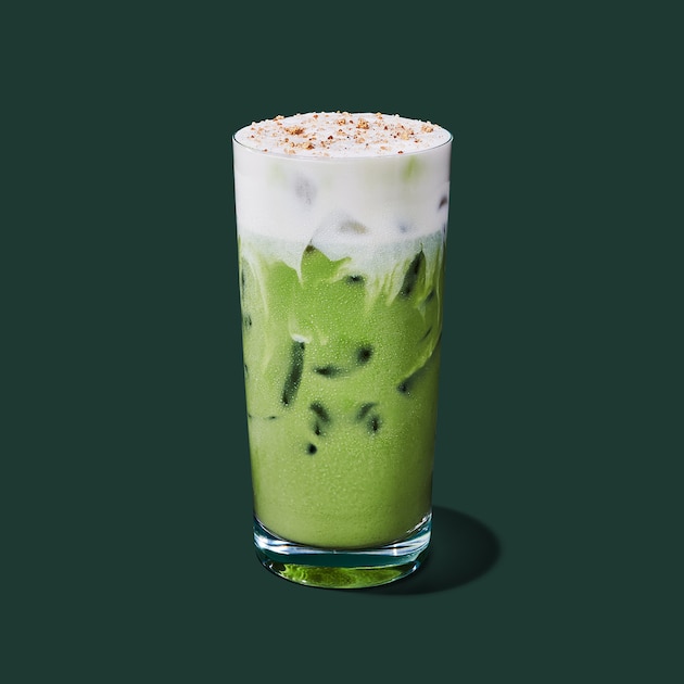 Iced Nondairy Salted Caramel Cookie Matcha