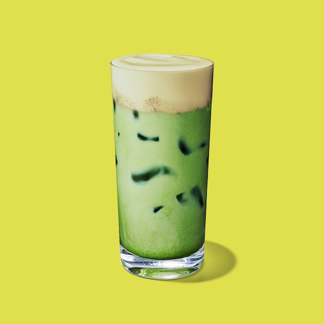 Iced Matcha Latte with Oleato Golden Foam